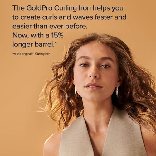 Bio Ionic GoldPro 1.25" Curling Iron with Moisturizing Heat