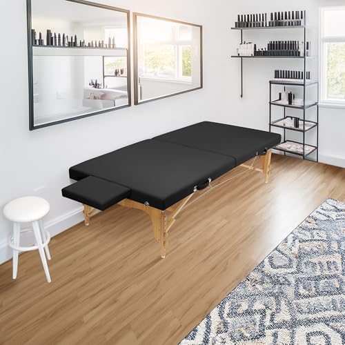 Saloniture Portable Massage Table 450 lbs - Folding Therapy Bed