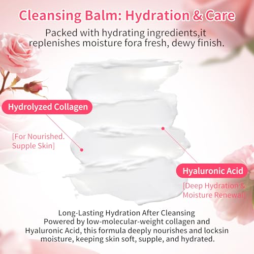 Rose Makeup Remover Balm | Gentle Cleansing for Sensitive Skin