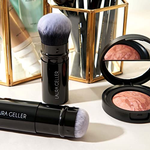 LAURA GELLER NEW YORK Spackle Skin-Perfecting Super-Size Makeup Primer - Diamond + Retractable Airbrush Kabuki Brush Duo