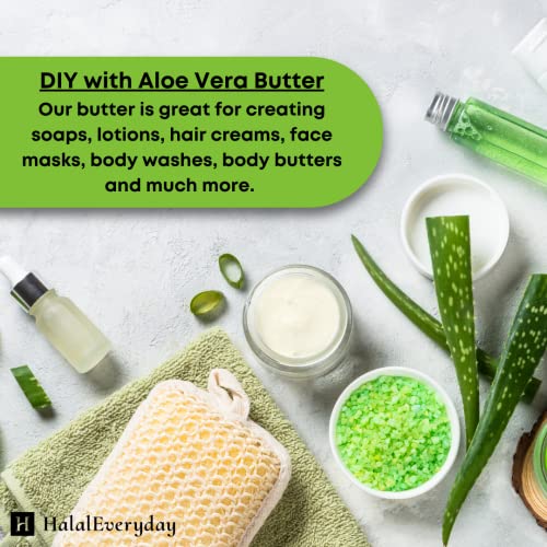 Aloe Vera Butter ?Hydration of Dry Skin Caused By Eczema, Psoriasis, Rosacea, Sun Burn, Wind Burn, and General Chapping 16 Oz (Pack of 2)