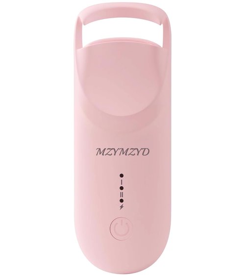 MZYMZYD Heated Eyelash Curler, Eyelash Curlers with 10S Quick Heat-Up, 2 Temp Settings, 3S Styling & 24H Long-Lasting Natural Curl, Type-C Recharge, Mini Electric Eyelash Curler for Travel - Pink