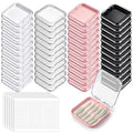 48 Press On Nail Storage Boxes with 180 Adhesive Strips
