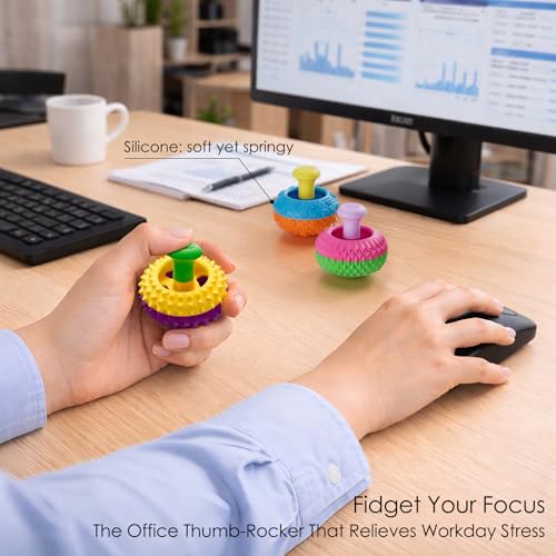 Silicone Thumb Rocker Fidget Toys - 4PCS Stress Relief Gadgets