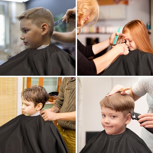 Professional Hair Cutting Cape 2 Pack with Adjustable Snap Closure - Salon Barber Cape