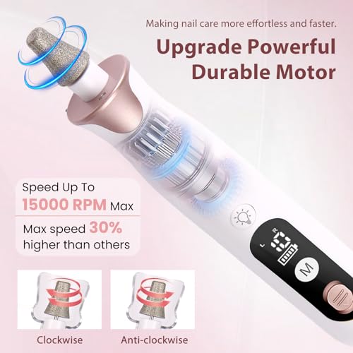 Professional Electric Nail Drill Kit for Manicure & Pedicure