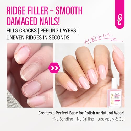 CHUCHU 8-in-1 Sheer Pink Nail Hardener Strengthener for Women