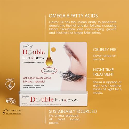 Godefroy Double Lash and Brow Treatment Serum, 3ml