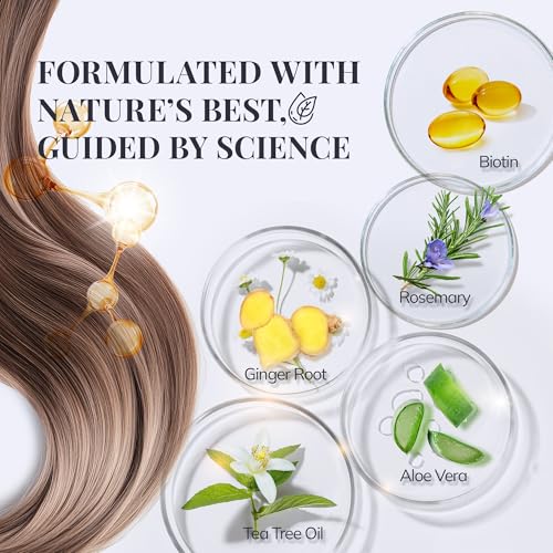 Biotin & Rosemary Hair Growth Shampoo - Sulfate Free for Thinning Hair