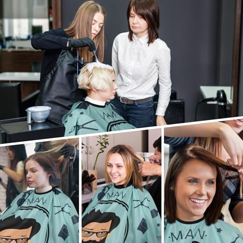 Professional Waterproof Hair Cutting Cape with Neck Duster Brush