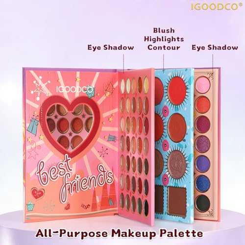 82 Color Eyeshadow Palette with Blush & Highlight