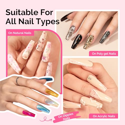 MelodySusie Nail Foil Glue Gel – 15ML LED Cure Adhesive