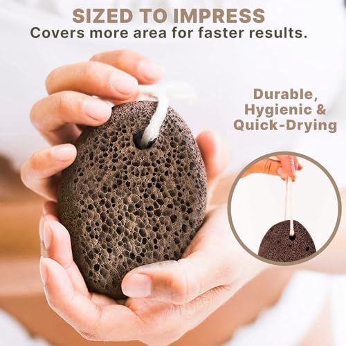 Beauty by Earth Natural Lava Pumice Stone for Feet - Callus & Dead Skin Remover