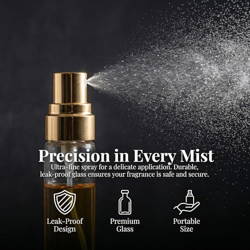 50Pcs 10ml Mini Spray Bottles - Empty Glass Refillable Perfume Atomizer