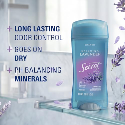 Secret Fresh Antiperspirant Deodorant for Women, 72-Hour Sweat Protection, Lavender, 2.6 oz