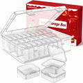 Mathtoxyz Bead Organizer Box, 30Pcs Small Beads Organizers and
