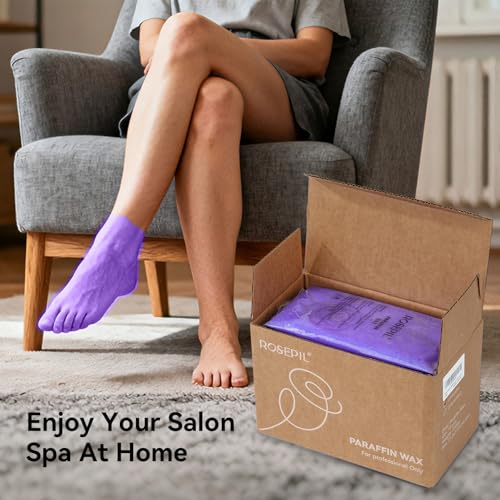 ROSEPIL Lavender Paraffin Wax Refills for Hands & Feet - 10 Pack (4.4 lbs)