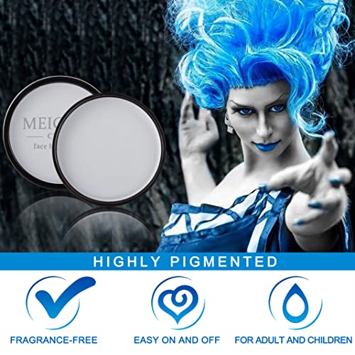 Grey Zombie Face Paint - 30g Water-Based Washable Makeup