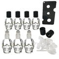 10ml Skull Glass Oil Roller Bottles - 7 Pack Essential Oils