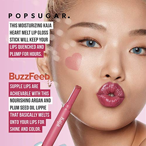 Kaja Lip Gloss - Heart Melter | High-shine, Glossy Finish, Flirty Cherry Red, Moisturize, 01 Too Hot, 0.04 Oz