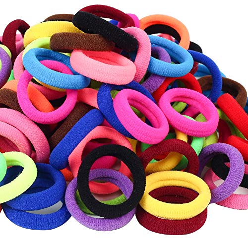 Baby Hair Ties Set - Multicolor Elastic Ponytail Holders for Girls & Toddlers