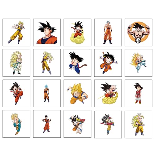 Dragon Ball Temporary Tattoos - 40 Sheets for Kids
