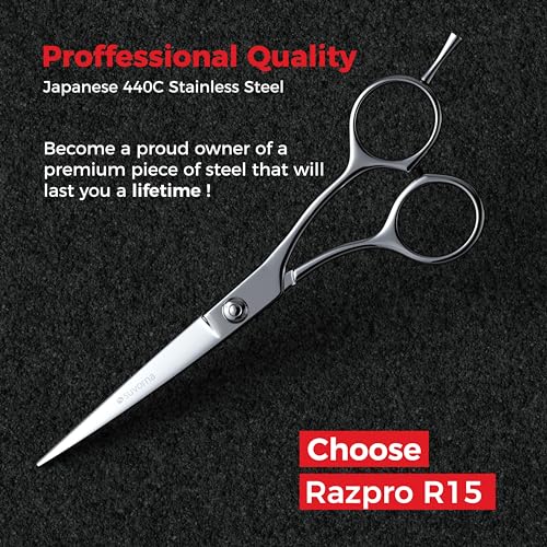 Suvorna 6" Professional Hair Cutting Scissors - Stainless Steel