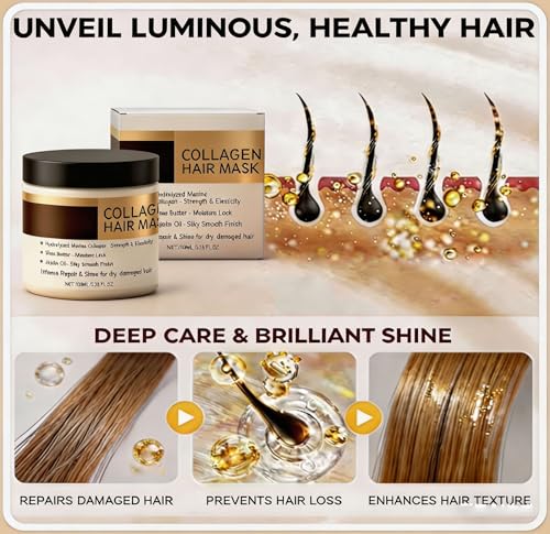 Keratin & Collagen Deep Conditioning Hair Mask - 3.38oz