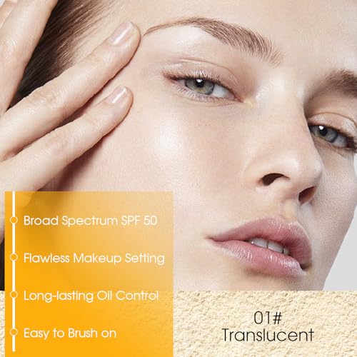 SPF 50 Mineral Sunscreen Powder with Brush - Face & Scalp