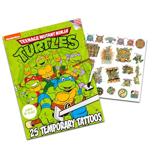 TMNT Temporary Tattoos Bundle - 100 Pack Party Favors