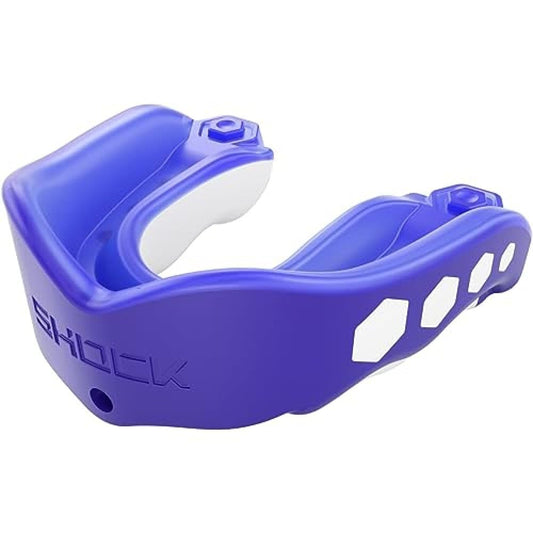 Shock Doctor Gel Max Flavor Fusion Convertible Mouth Guard, Blue Raspberry, Adult