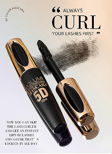 5D Silk Fiber Mascara White Waterproof Voluminous Lash