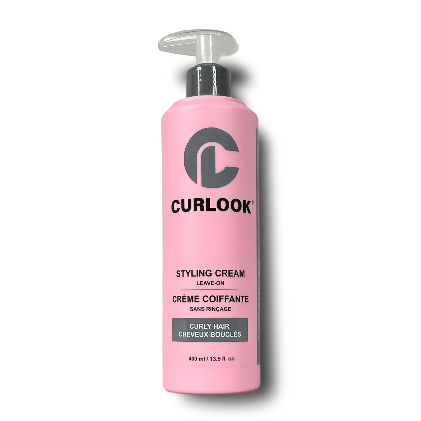 Curly Hair Styling Cream | Silicone-Free - 400ml (13.5 oz) - Transforms and revives hair into soft, flexible, defined curls | Made in Canada