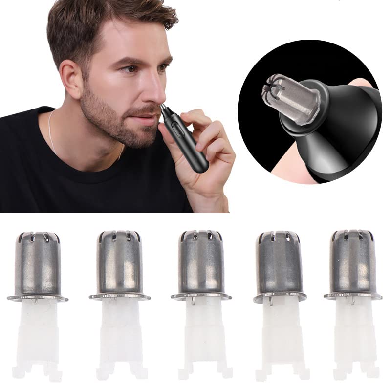 5 Pack Nose Hair Trimmer Replacement Heads for Universal Razors