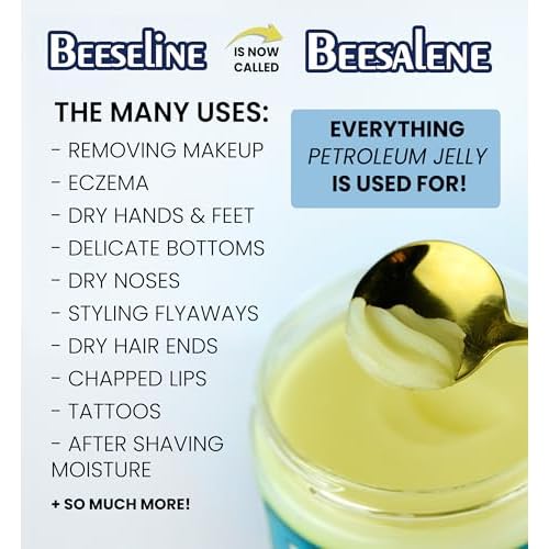 Beesalene Original Unpetroleum - 100% Natural & Hypoallergenic Alternative to Petroleum Jelly - Lips, Hands, Baby, Makeup Remover and More (2 Ounce)