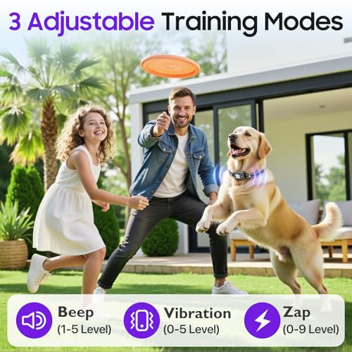 GPS Wireless Dog Fence System with Adjustable Range up to 6561ft