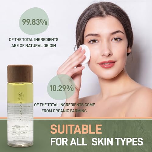 Gentle Waterproof Eye Makeup Remover Liquid with Olive Oil - Natural & Organic, Travel Size