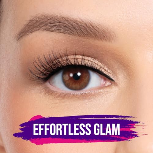 Magnetic Eyelashes Kit | Premium Faux Mink Magnetic Lashes + Magnetic Liquid Eyeliner + Eyelashe applicator | Universal size | Reusable up to 50 times, 1 Pair (Fabulous)