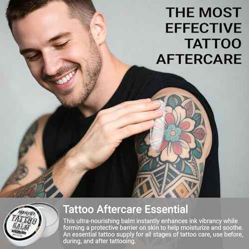 Tattoo Balm & Aftercare Cream: Color Enhancement that Revives Old Tattoos; Hydrates New Tattoos; Made With Natural Ingredients and Petroleum Free. Tattoo Cream for Old and New Tattoos - 1.76OZ