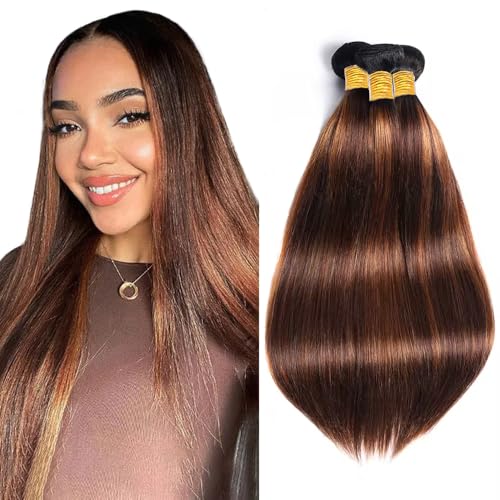 P4/30 Straight Hair Bundles 12-16 inch 300g Brazilian Virgin