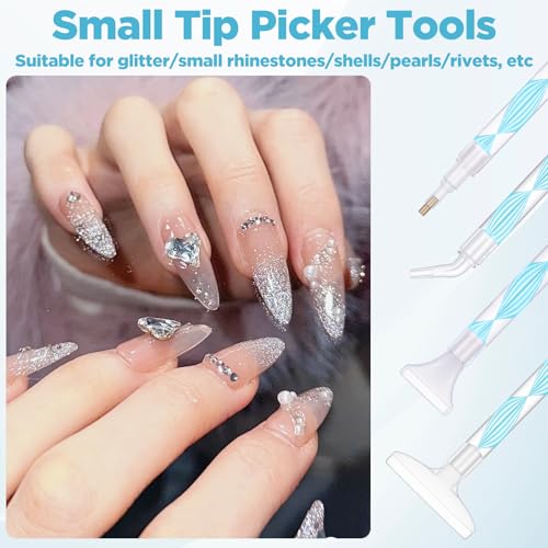 Rhinestone Picker Tool Kit with 8 Tips for Nail Art & Jewelry