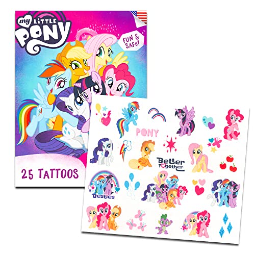 My Little Pony Temporary Tattoos Bundle - 50 Pc Set