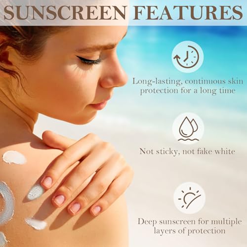 Beef Tallow Sunscreen, Sunscreen for Face, Natural Reef Safe Sunblock for Face Body, Non Greasy Clean Travel Sun Screen Sunblock for Sunmmer Outdoor Travel, 2.46 OZ