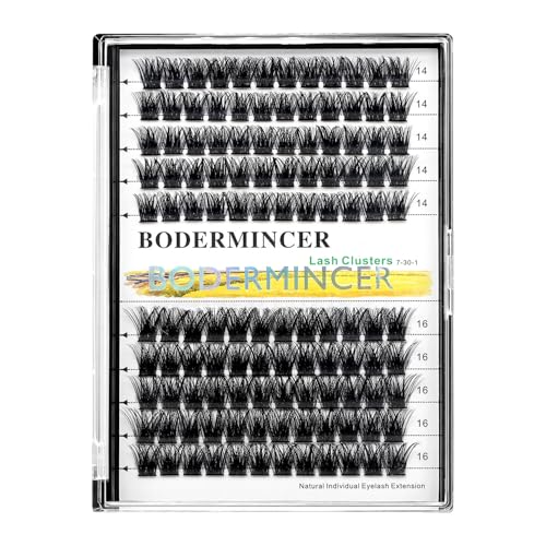 Bodermincer 120 D Curl Lash Clusters - 10-12mm Mixed