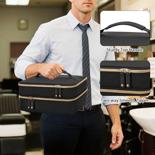 CURMIO Double Layer Hair Clipper Travel Case