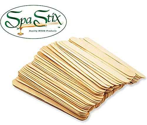 Spa Stix Large Jumbo Waxing Sticks - 6" x 3/4", Pack of 200 Jumbo Sticks