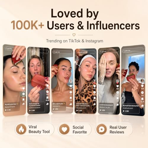 ZDEER GS5 Electric Gua Sha Facial Massager with Red Light & Heat