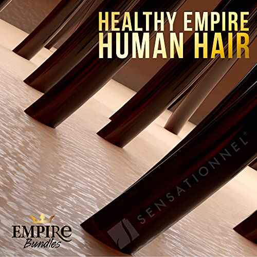 Sensationnel Empire bundles- body wave 10a tangle shed free human hair for weaving and sew in styles - 1 pack (18 inch, NATURAL/BLACK)