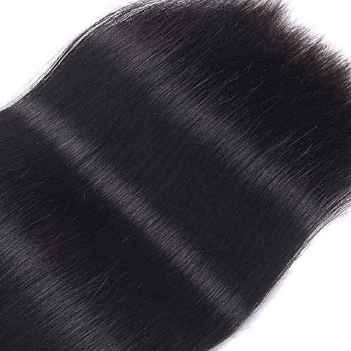 FQ Peruvian Straight Human Hair 1 Bundle 30 inch Unprocessed Virgin 10A Human Hair Bundles Double Weft Straight Human Hair Extensions Weave Bundles 100g/bundle Natural Color