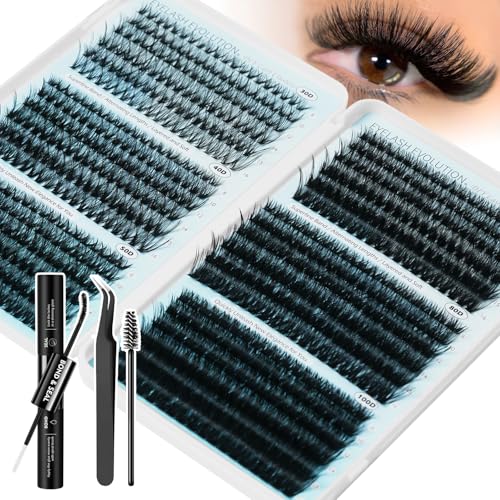 Madam Fifi Lash Clusters Kit 708pcs 8-16mm C Curl